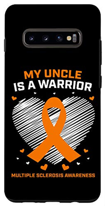 Galaxy S10Plus I Wear Orange MS Warrior Uncle Multiple Sclerosis Awareness Case