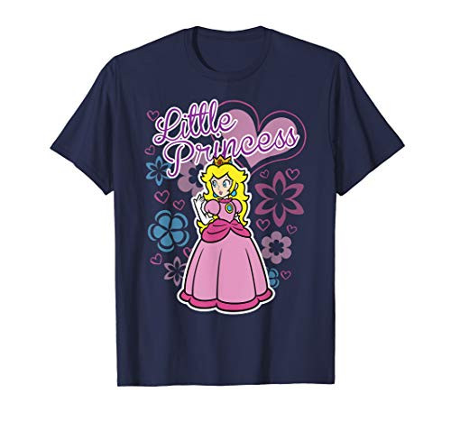 Super Mario Peach Little Princess Flowers And Hearts Poster T-Shirt