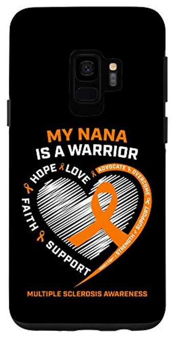 Galaxy S9 I Wear Orange Nana Multiple Sclerosis Awareness MS Warrior Case