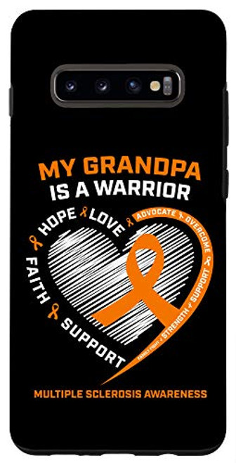 Galaxy S10Plus Wear Orange Multiple Sclerosis Awareness MS Warrior Grandpa Case Galaxy S10Plus Wear Orange Multiple Sclerosis Awareness MS Warrior Grandpa Case