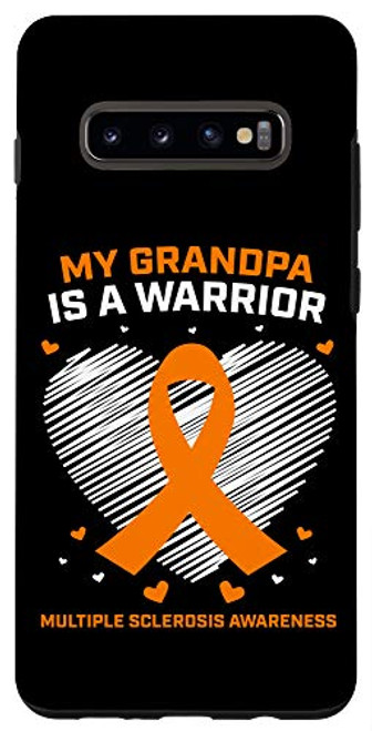 Galaxy S10Plus Wear Orange MS Warrior Grandpa Multiple Sclerosis Awareness Case Galaxy S10Plus Wear Orange MS Warrior Grandpa Multiple Sclerosis Awareness Case