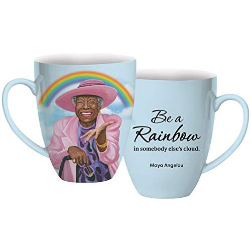 African American Expressions - Maya Angelou Rainbow Mug  15 oz.  CHMUG46  Blue
