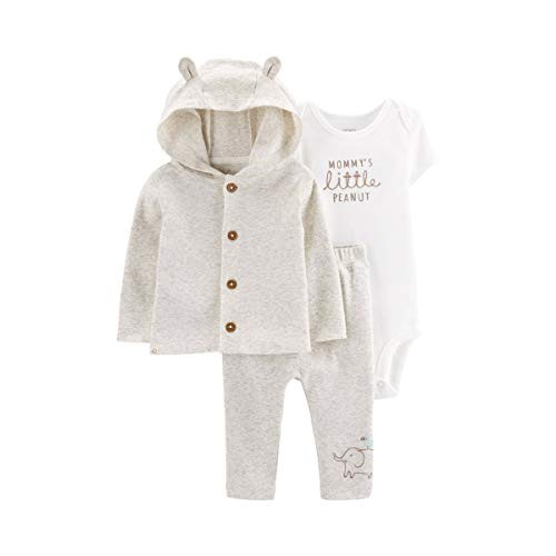 Carter's Baby Boys 3-pc. Little Peanut Cardigan Layette Set 9 Months Cream Beige White