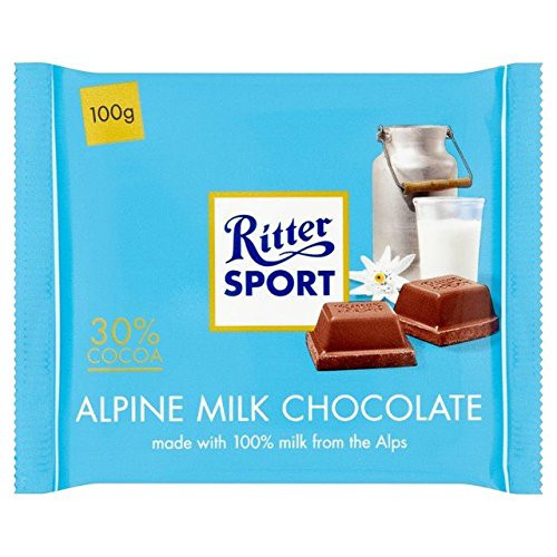 Ritter Sport Alpine Milk Chocolate  100g Ritter Sport Alpine Milk Chocolate  100g