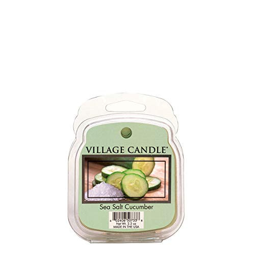 Village Candle Sea Salt Cucumber Wax Melt Scented Wax Melt 2.2 oz Green Village Candle Sea Salt Cucumber Wax Melt Scented Wax Melt 2.2 oz Green