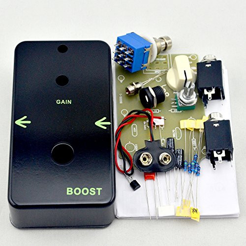 TTONE DIY Vintage Booster Guitar Effects Pedal Clean Boost True Bypass Metal Stompbox Kit Black