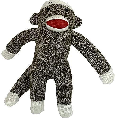 Multipet Plush Dog Toy  Sock Monkey - 1 Pack