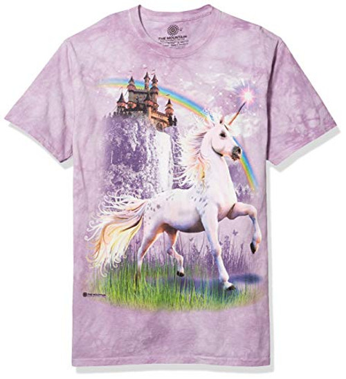 The Mountain Unicorn Castle Adult T-Shirt Purple 3XL The Mountain Unicorn Castle Adult T-Shirt Purple 3XL