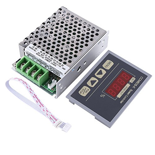 12-80V PWM 30A DC Motor Speed Controller Governor with Digital Display Panel Button Switch Variable Stepless Speed Control Regulator  Slow Start Slow Stop