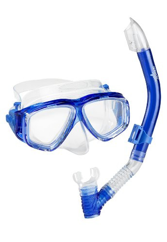Speedo Unisex-Adult Adventure Swim Mask  and  Snorkel Set Blue