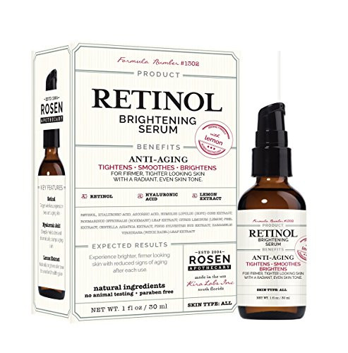 Rosen Apothecary Retinol  Brightening Serum with Hyaluronic 1oz   30ml