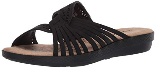 Easy Street womens Tula Slide Sandal Black 6.5 medium US