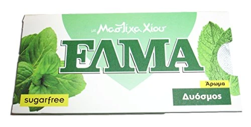 Chios Elma Mastic Gum Spearmint Flavor 3x10 Pieces   3x14gr - From 100% Fresh Original Xios  Masticha or Mastixa