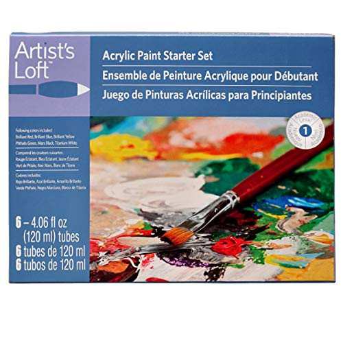 Acrylic Paint Tube Starter Set by Artist's Loft  6 Count