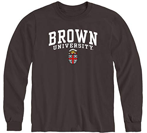 Ivysport Brown University Bears Long Sleeve Adult Unisex T-Shirt  Heritage  Brown  Small