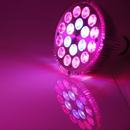 ABI 18W Full Spectrum LED Grow Light Bulb PAR38  Blue 450-460nm  Red 620-630 nm  Deep Red 660nm  Cold White 10000K
