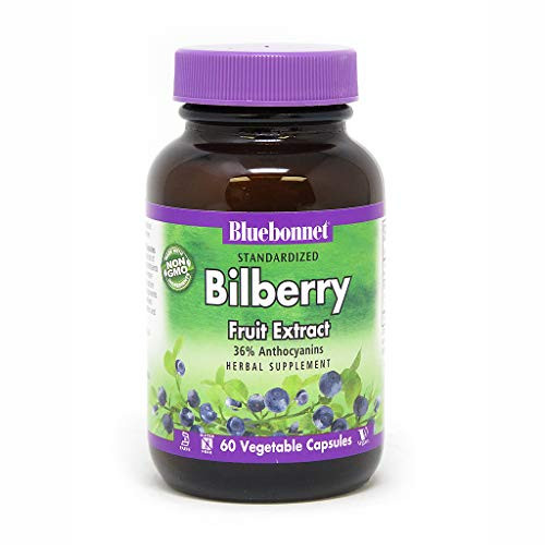 BlueBonnet Bilberry Fruit Extract Supplement  60 Count