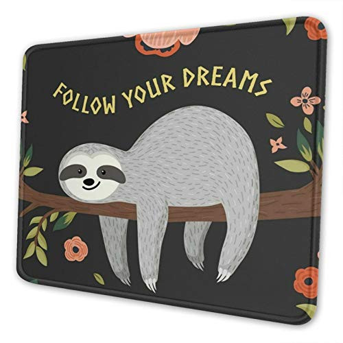 Mouse pad Customized Square Mousepad Non-Slip Rubber Base Mouse Pads for Computers Laptop Office Desk Accessories Nebula Cute Sloth Mouse pad