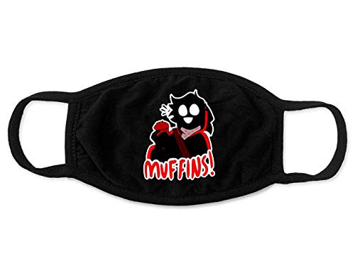 Badboyhalo Merch Muffin Face Mask Accesorios Merch for Men Women Youth Breathable Soft Fabric Black Badboyhalo Merch Muffin Face Mask Accesorios Merch for Men Women Youth Breathable Soft Fabric Black