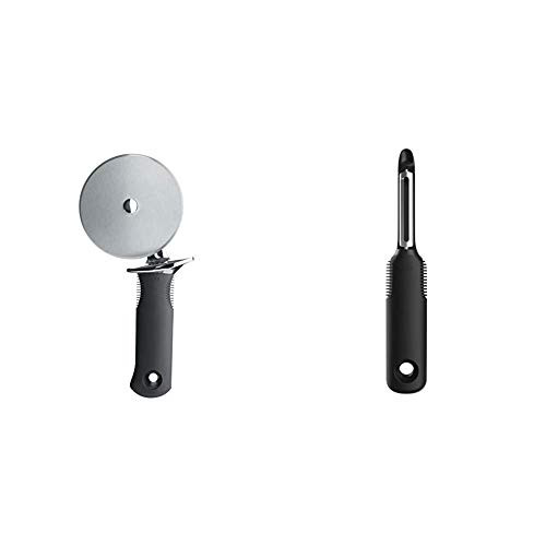 OXO Good Grips Stainless Steel 4-Inch Pizza Wheel and Cutter and Good Grips Swivel Peeler OXO Good Grips Stainless Steel 4-Inch Pizza Wheel and Cutter and Good Grips Swivel Peeler