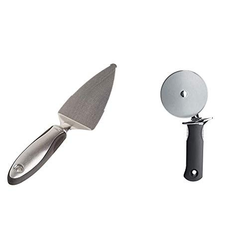 OXO SteeL Pie Server Silver 1 EA and Good Grips Stainless Steel 4-Inch Pizza Wheel and Cutter OXO SteeL Pie Server Silver 1 EA and Good Grips Stainless Steel 4-Inch Pizza Wheel and Cutter