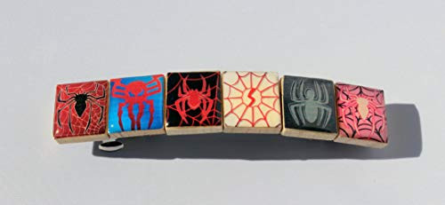 Spider-Verse Inspired Scrabble Tile Hair Barrette - 100mm - Spider-Man Inspired