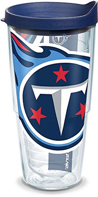 Tervis NFL Tennessee Titans Colossal Tumbler with Wrap and Navy Lid 24oz Clear Tervis NFL Tennessee Titans Colossal Tumbler with Wrap and Navy Lid 24oz Clear