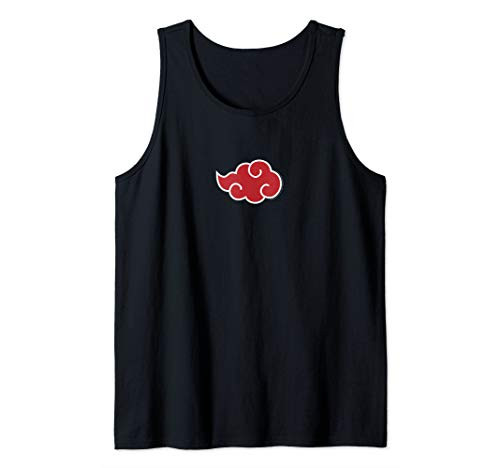 Naruto Shippuden Akatsuki Red Cloud Symbol Tank Top
