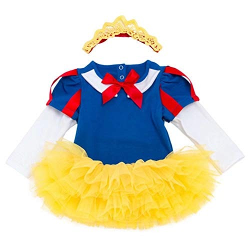 Tsyllyp Baby Girl Princess Rompers Halloween Christmas Costume Bodysuit Dress Up 3PCS Tsyllyp Baby Girl Princess Rompers Halloween Christmas Costume Bodysuit Dress Up 3PCS