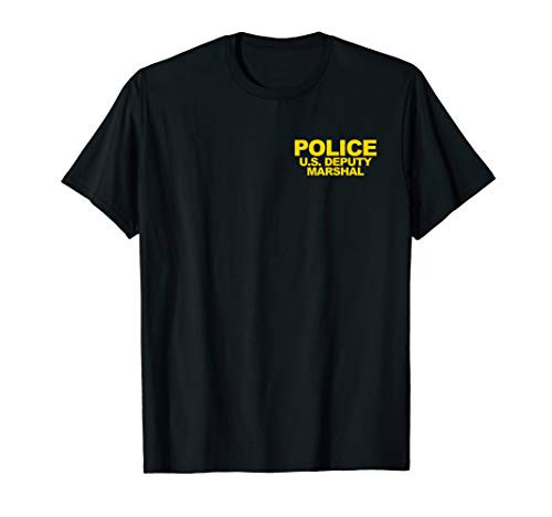 U.S. Deputy Marshal Front  and  Back Print Law Enforcement T-Shirt