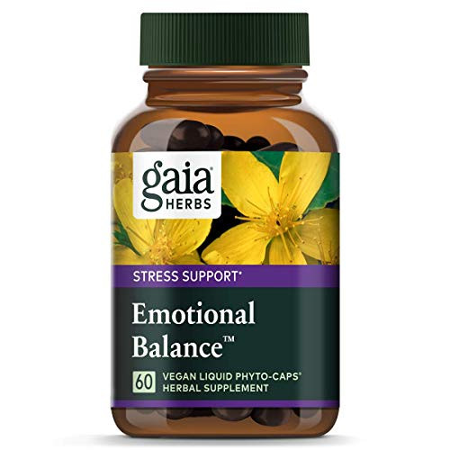Gaia Herbs Emotional Balance Liquid Capsules Plant-Based Mood Support Supplement Promotes A Positive Mood with St. Johns Wort Ginkgo Biloba Gotu Kola and Rosemary 60 Count Gaia Herbs Emotional Balance Liquid Capsules Plant-Based Mood Support Supplement Promotes A Positive Mood with St. Johns Wort Ginkgo Biloba Gotu Kola and Rosemary 60 Count