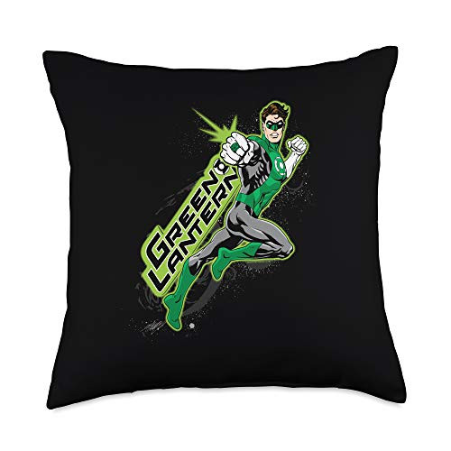 Green Lantern Among The Stars Throw Pillow  18x18  Multicolor