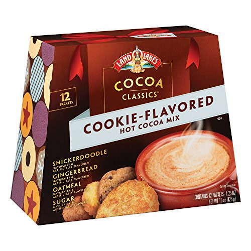 Land O Lakes Cocoa Classics, Cookie Flavored Hot Cocoa Mix Variety Pack, 1.25 Ounce , 12 Count
