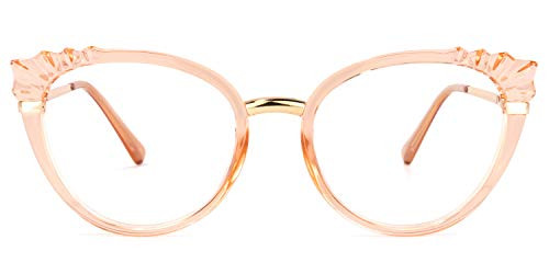 Zeelool Stylish TR90 Oversized Cat Eye Blue Light Blocking Glasses for Women Helina OX616570-05 Orange Zeelool Stylish TR90 Oversized Cat Eye Blue Light Blocking Glasses for Women Helina OX616570-05 Orange