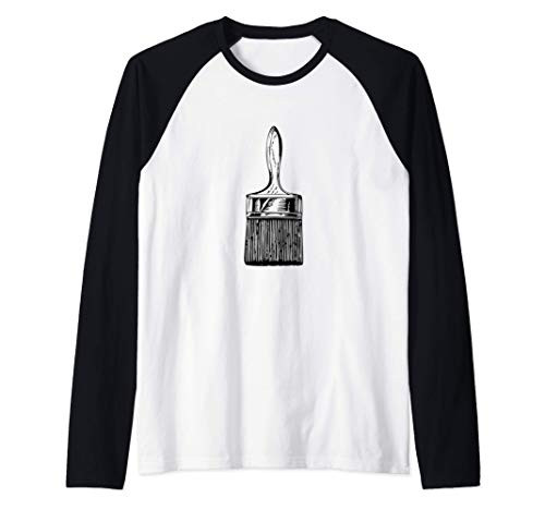 Paint Brush House Painting Painter Raglan Baseball Tee