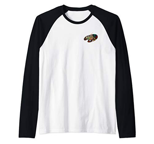 Artist Art Teacher  Paint Palette gift for painters Raglan Baseball Tee