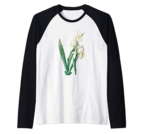 Pierre Joseph Redoute Tennessee Irises Gardener Paint Flower Raglan Baseball Tee