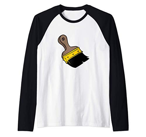 Paint Brush Raglan Baseball Tee