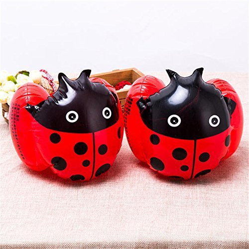 CeeSmartDeals Swimming Arm Floats Set | Two Kid's Ladybug Float Floaties Rings