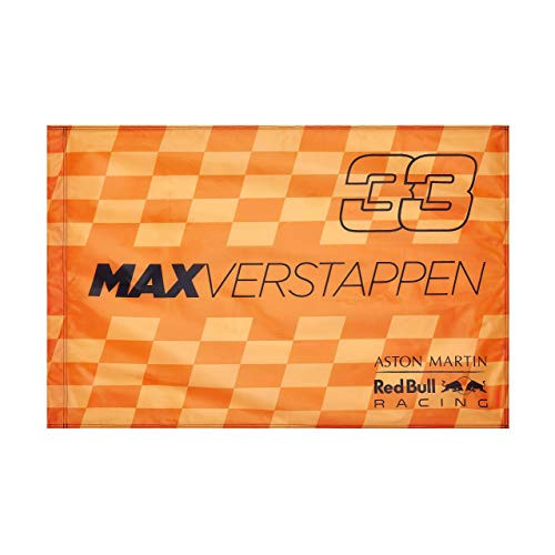 Unisex Formula 1 Aston Martin Red Bull Racing Fan Flag  Max Verstappen  Orange  One size