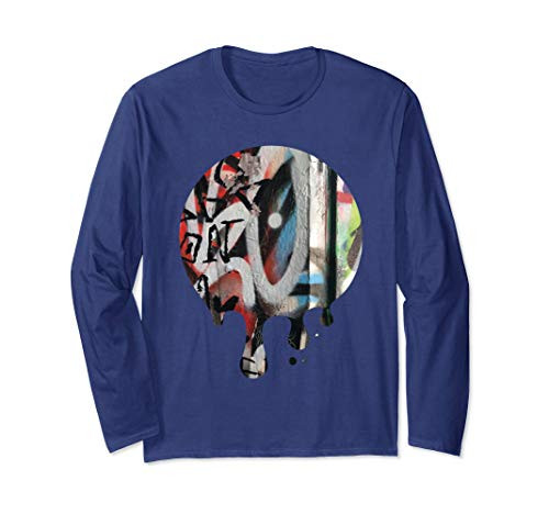 Graffiti Paint Drip Pattern - Skater   Freerunning   Parkour Long Sleeve T-Shirt
