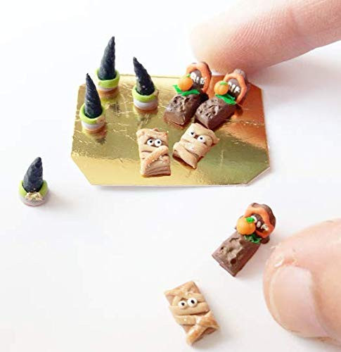 1 12 dollhouse miniature halloween mini pastry