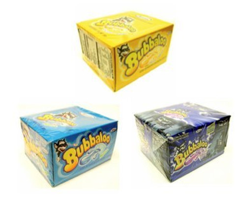 Bubbaloo Mexican Chewing Gum  Bundle of 3 Flavors  Menta  Mint   Mora Azul Blue Berry and Banana  Bundled by Oasis Mercantile