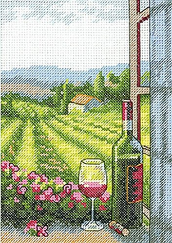Dimensions 72-08283 Crafts Counted Cross Stitch Kit, Wine with a View