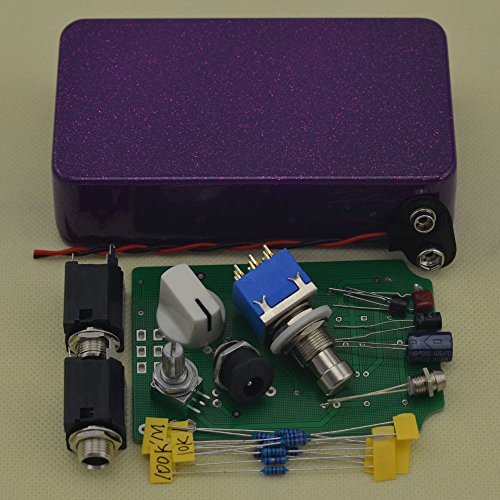 TTONE DIY Booster Pedal Boost Guitar Effects Pedals Clean True Bypass Stomp Box Kit Dark purple