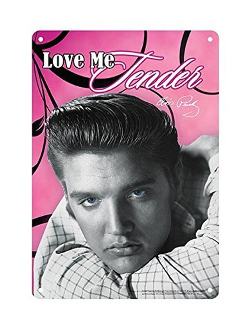 Elvis Presley 8x11.5 Tin Sign Love Me Tender Elvis Presley 8x11.5 Tin Sign Love Me Tender