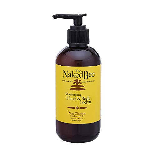 The Naked Bee Nag Champa Sandalwood  and  Indian Massala  Moisturizing Hand  and  Body Lotion  8 Oz