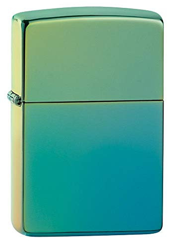Zippo High Polish Teal Pocket Lighter  One Size