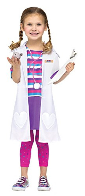Fun World Costumes Baby Girl's Dolly Doctor Toddler Costume  White Pink Purple  Large 3T-4T Fun World Costumes Baby Girl's Dolly Doctor Toddler Costume  White Pink Purple  Large 3T-4T