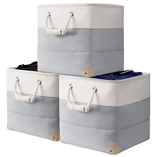 Large Canvas Storage Cubes Bins 11x11 inch  Fabric Closet Storage Cubes Baskets for Shelves Organizer  Foldable Decorative Bathroom Storage Bins for Clothes  Closet Organizers  and  Storage for Toys